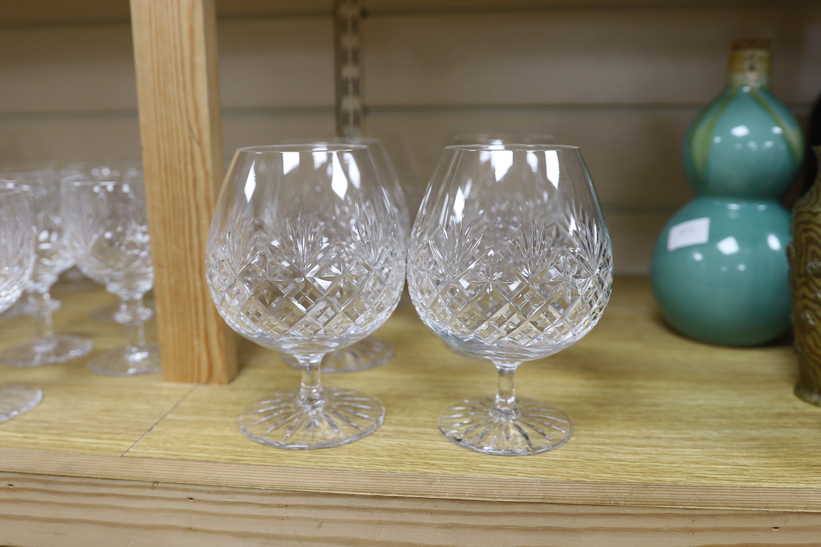 A large suite of Webb ‘Prince Regent’ cut glass